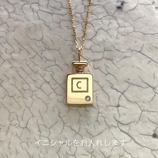 シルバー金具 CHIEKO + perfume bottle necklace ネックレス