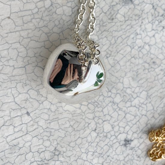 wonky ball necklace † silver - CHIEKO+