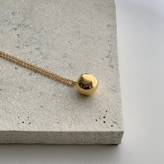 wonky ball necklace † gold● - CHIEKO+