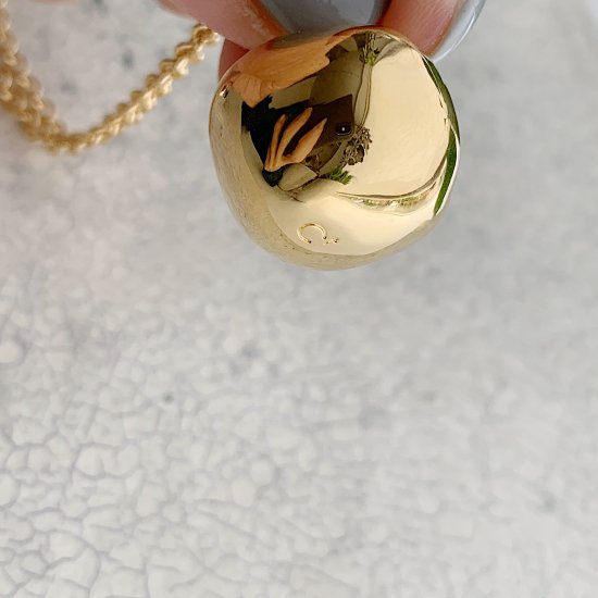 CHIEKO+ wonky ball necklace ゴールド