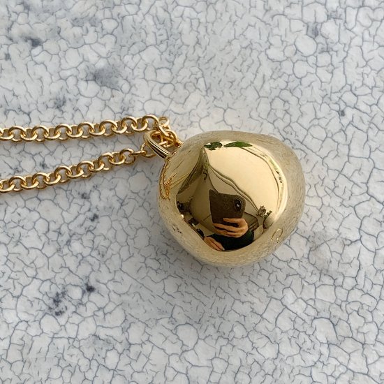 wonky ball necklace † gold○ - CHIEKO+