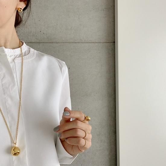 【新品未使用】chieko＋、wonky ball necklace gold