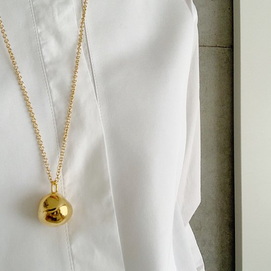 【新品未使用】chieko＋、wonky ball necklace gold