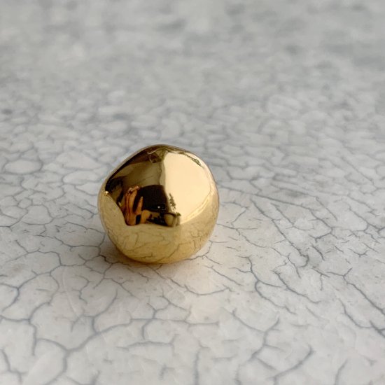 wonky ball pierce/earring † gold - CHIEKO+
