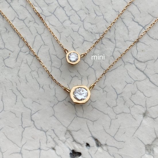 K18YG mini teacup diamond † necklace - CHIEKO+