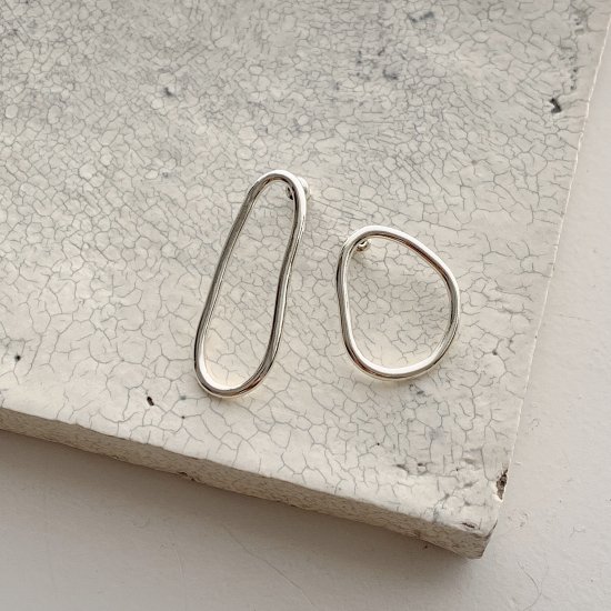 combination pierce/earring † silver - CHIEKO+