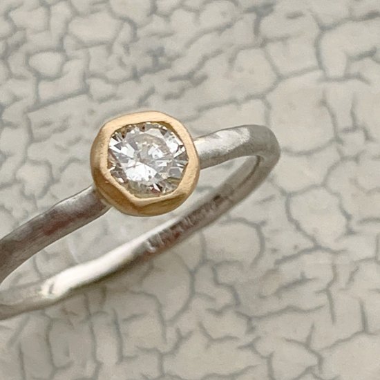 N°6 PTarm classy combination ring 0.3ct - CHIEKO+