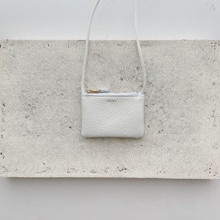 mini flat shoulder  blanc