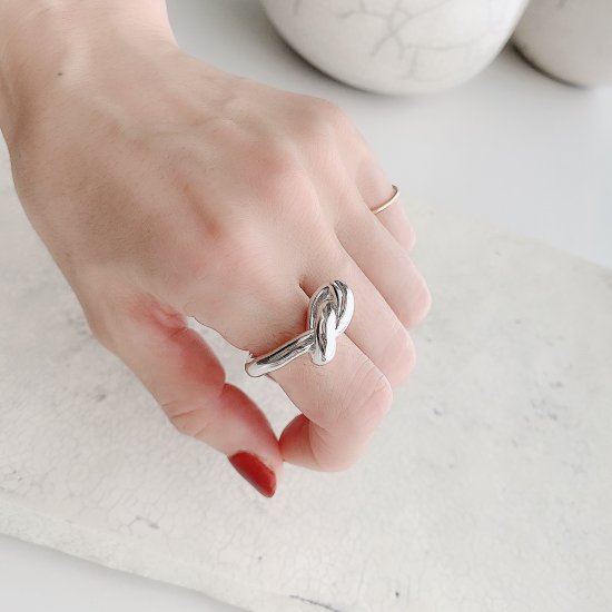 knot ring † silver - CHIEKO+