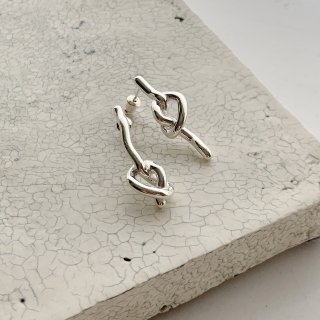 knot pierce/earring † silver 