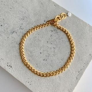 the chain choker  gold