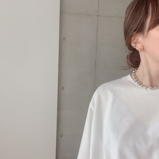 お値下！♡CHIEKO+ Big ball necklace † silver