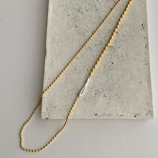 small ball necklace  gold