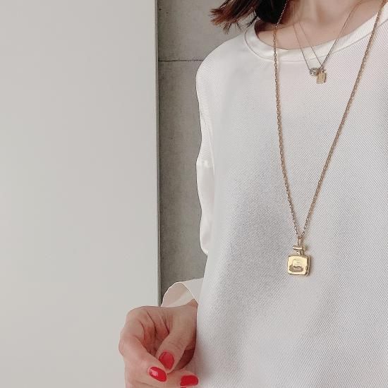 シルバー金具 CHIEKO + perfume bottle necklace ネックレス