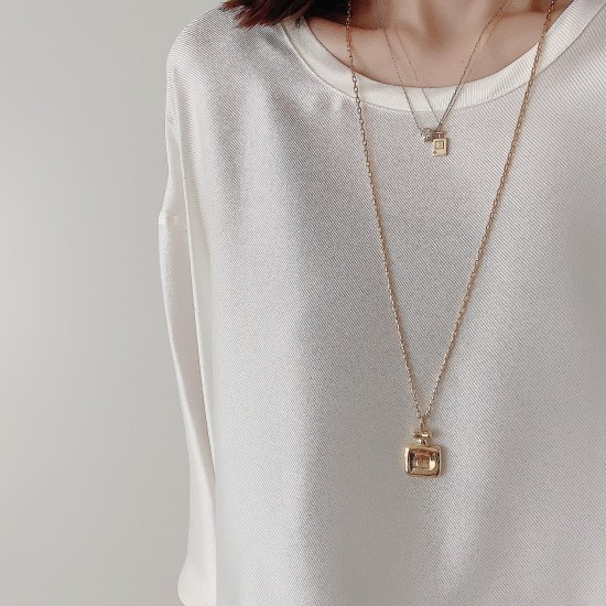 chieko+ perfume bottle necklace † gold