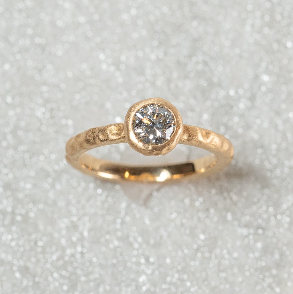 N°3 K18YG luxe diamond ring 0.5ct - CHIEKO+