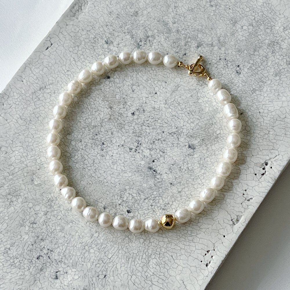 pearl necklace 01 （6/6tue21:00 予約開始、7月下旬から8月お届け）