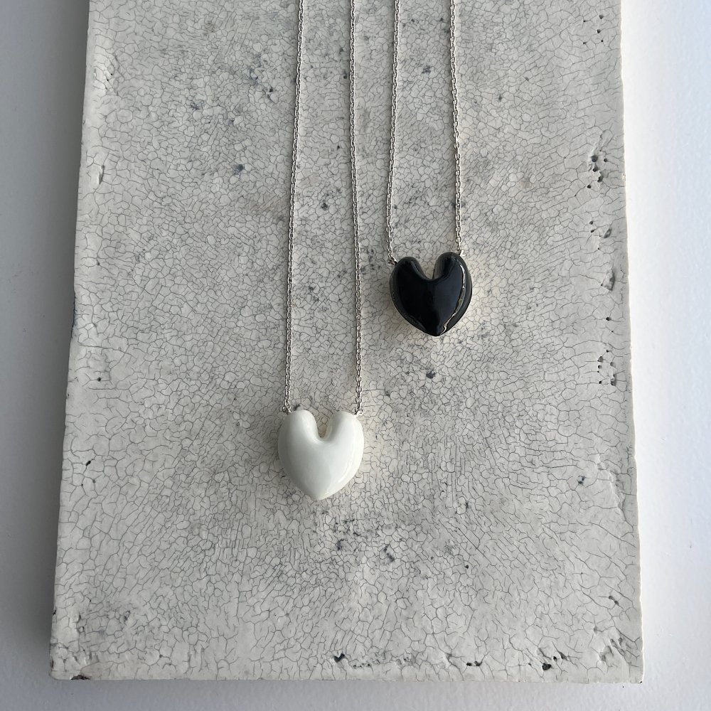 heart necklace † silver - CHIEKO+
