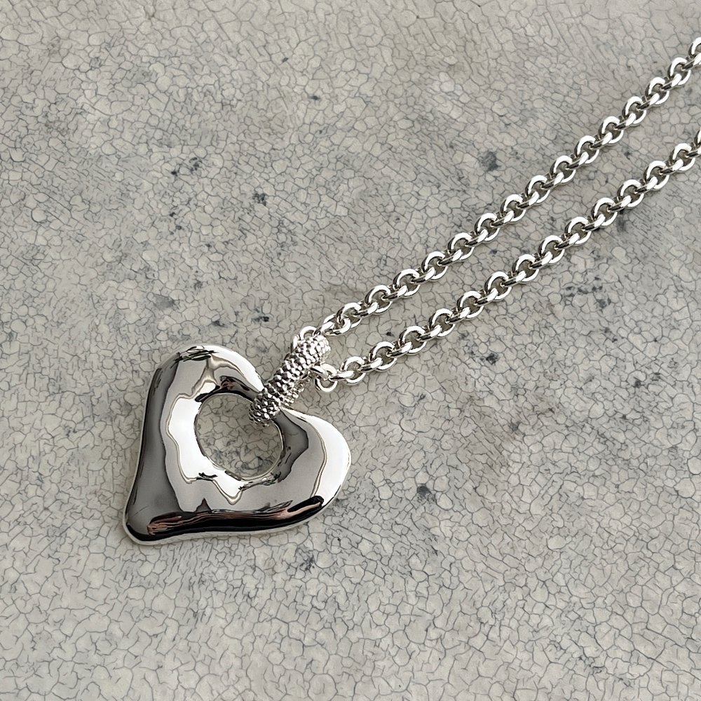chieko+ ハートネックレスheart necklace silver - ネックレス