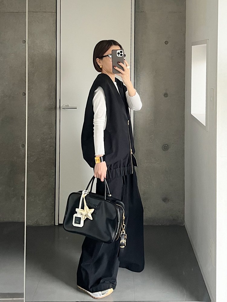 cylinder wide pants 即納 - CHIEKO+