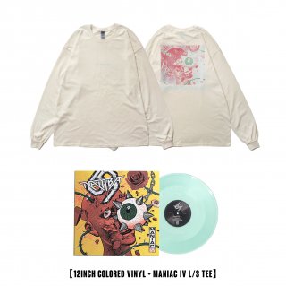 MANIAC4 L/S TEE (NATURAL)+12inch Colored Vinyl