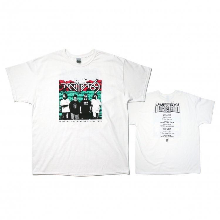 SALE 30%_FRIENDS & CELEBRATION TOUR TEE (WHITE) - NAMBA69 SALE 30%_FRIENDS & CELEBRATION TOUR TEE (WHITE) - NAMBA69