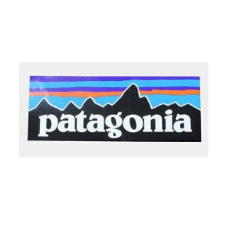 《Patagonia パタゴニア》【国内正規代理店】パタゴニア P6 ロゴ ステッカー PATAGONIA P-6 LOGO STICKER 長方形 シール （お一人様10枚まで）