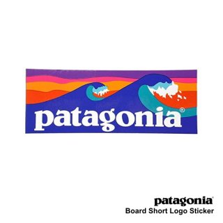 《Patagonia パタゴニア》【国内正規代理店】パタゴニア 波しぶき ステッカー PATAGONIA BOARD SHORT LOGO STICKER（お一人様10枚まで）