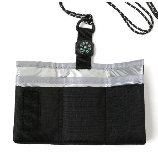 THE PARK SHOP ザパークショップ city park wallet ウォレット コインケース コード付きコンパクトウォレット。コンパス とロゴカラビナ付き。)