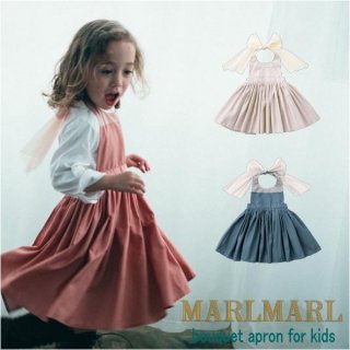 【MARLMARL/マールマール】bouquet kids エプロン ブーケシリーズ（キッズサイズ 100〜110cm　3歳-6歳）