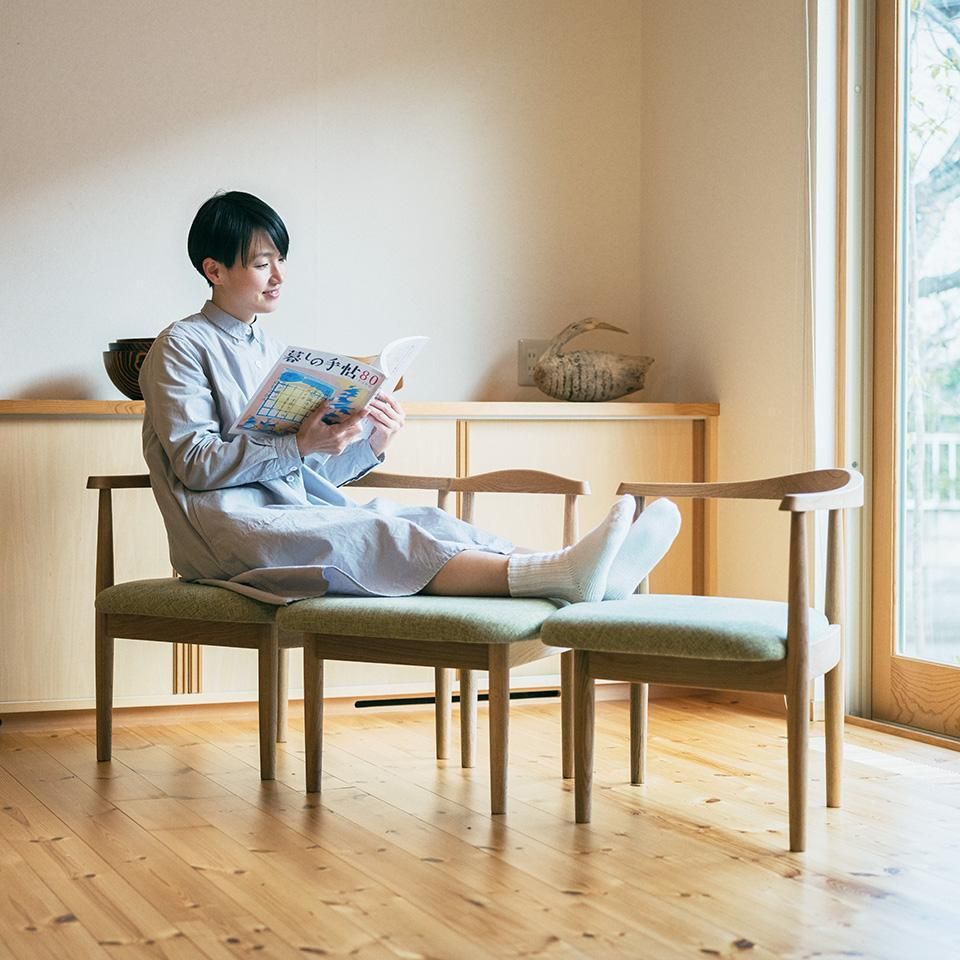 秋岡芳夫 親子の椅子(小) 低座椅子　あぐらのかける椅子 組み合わせて使える親子の椅子｜低座の椅子と暮らしの道具店