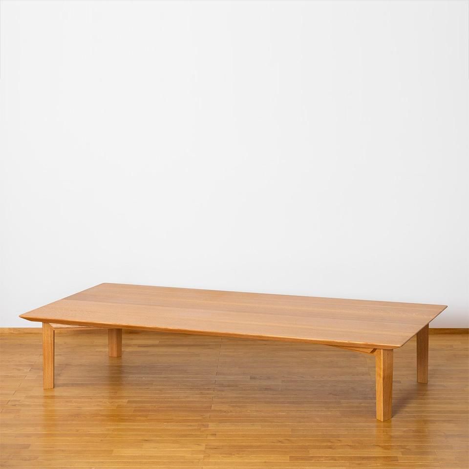 座卓にもなるテーブル（オーク・オイル仕上げ）｜低座の椅子と暮らしの