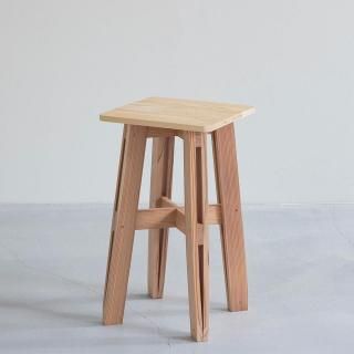 1272 建具屋58年のおじいさんの手作り木製サイドテーブル、イス