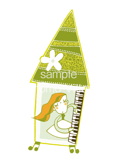 イラストデータ 音楽イラスト素材 音楽イラスト素材 爽やかな風 イラストデータ 音楽イラスト素材 音楽イラスト素材 爽やかな風