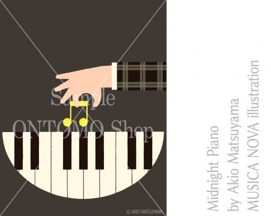 イラストデータ 音楽イラスト素材 音楽イラスト素材 真夜中のピアノ イラストデータ 音楽イラスト素材 音楽イラスト素材 真夜中のピアノ