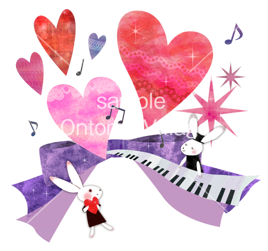 イラストデータ 音楽イラスト素材 音楽イラスト素材 Happyvalentine