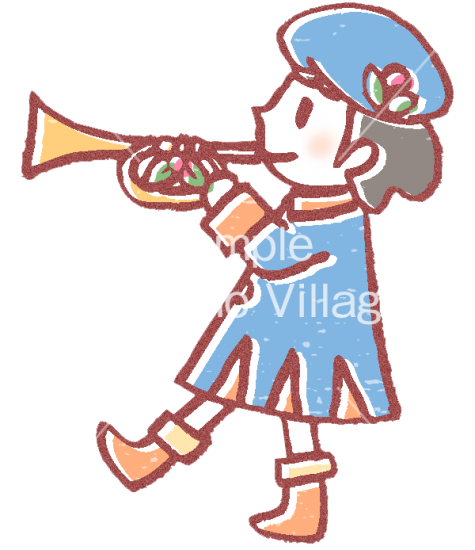 イラストデータ 音楽イラスト素材 音楽イラスト素材 音楽隊の行進 イラストデータ 音楽イラスト素材 音楽イラスト素材 音楽隊の行進