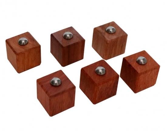 オーディオ|無垢材シリーズ|無垢キューブ・インシュレーター6個
