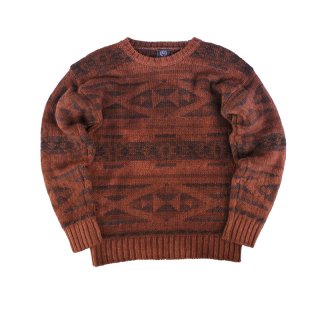 Over Dye Crew-neck Knit