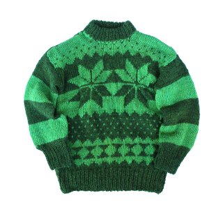 Over Dye Nordic Boarder Sweater