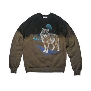 Hand Dye Wolf Sweatshirt