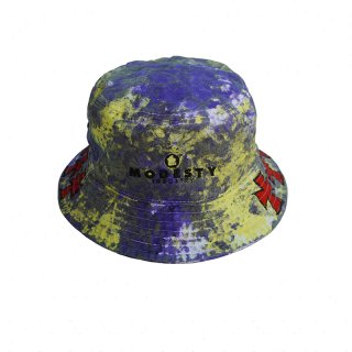 Hand Dye Cross Logo Bucket Hat