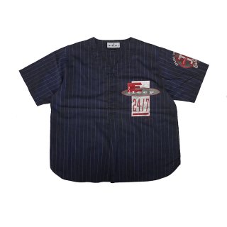 Hand Dye Baseball Shirt_Kakishibuzome