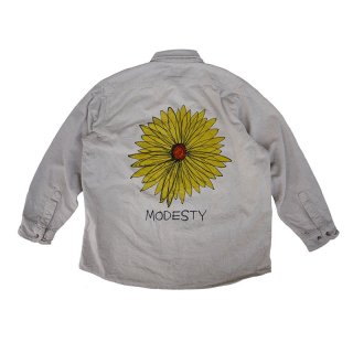 Hand Dye Sunflower Logo Chamois Cloth L/S Shirt