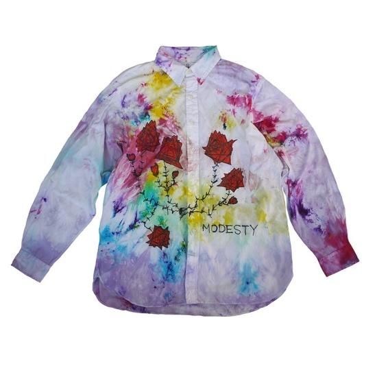 Hand Dye Flower Art BD Shirt - MODESTY INDUSTRY