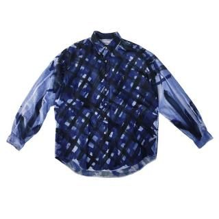 Hand Dye Argyle Pattern L/S  BD Shirt