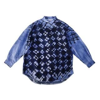 Hand Dye Argyle Pattern L/S  BD Shirt