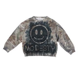 Hand Dye Smile Logo Real Tree Camouflage Sweatshirt