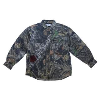 Hand Dye Flower Art Tree Camouflage Shirt