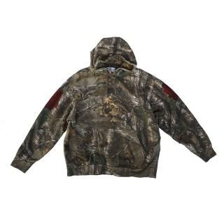 Hand Dye Flower Art Real Tree Camouflage Hooded Sweatshirt